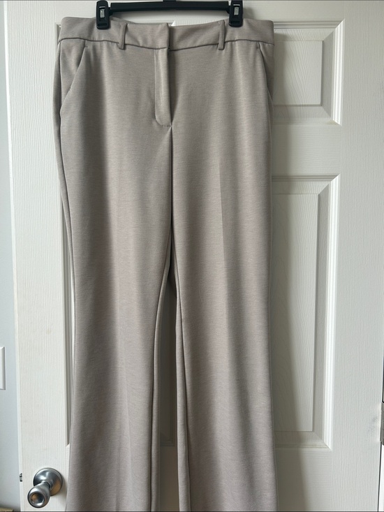 Simply Vera Vera Wang Pants - Simply Vera Vera Wang Light Taupe Wide-Leg Ponte Pants